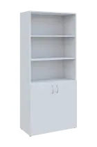 NN 5 - 8DN3 skříň vysoká, 2-dveřová/nika, 1800x800x400, bílá